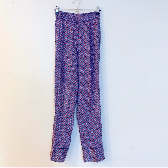 Sandro Pajama Print Silky Trousers - Picture 5 of 13